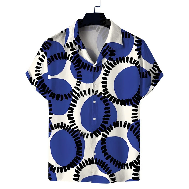 Mens Designer Clothing 3D Print Shirt Oversized Summer 2024 Travel Hawaii Beach Hawaiian Harajuku Pattern Camisa Masculino Lapel 4