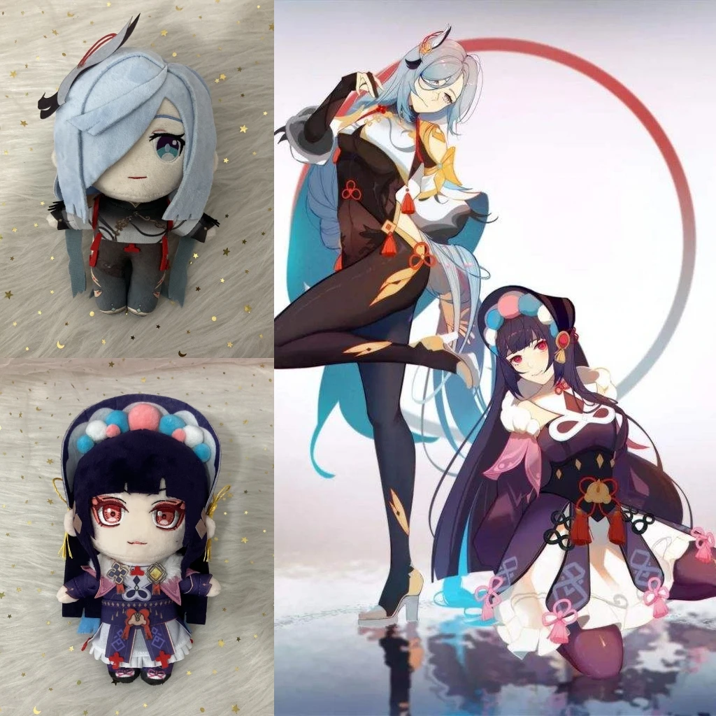 

Anime Game Impact Yun Jin Shenhe Plush Doll Pillows Cosplay Cartoon Props Accessories
