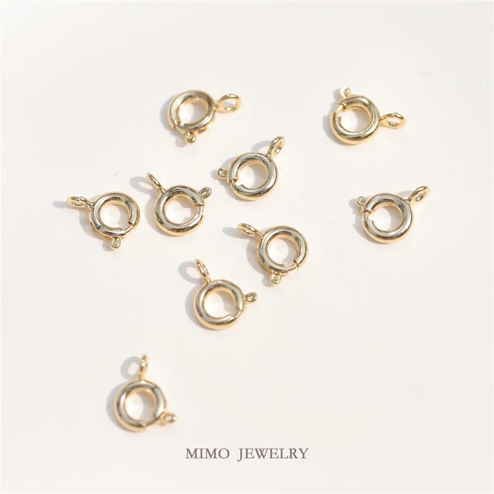 

1PCS 14K Gold Plated Lobster Clasp Spring Clasps For Jewelry Making DIY Bracelets Necklaces Clasps Findings Craft M-640