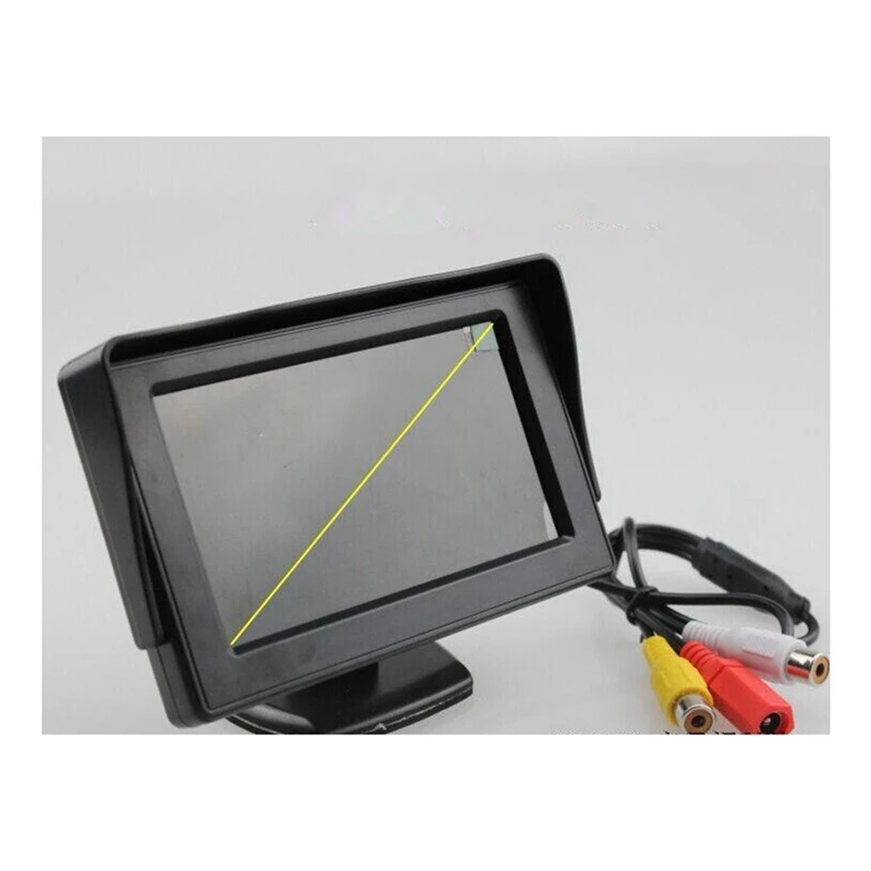 4.3Inch LCD Rearview Monitor Car Rear View Camera Reversing Parking System Accessory Waterproof Night Vision Reversing Backup
