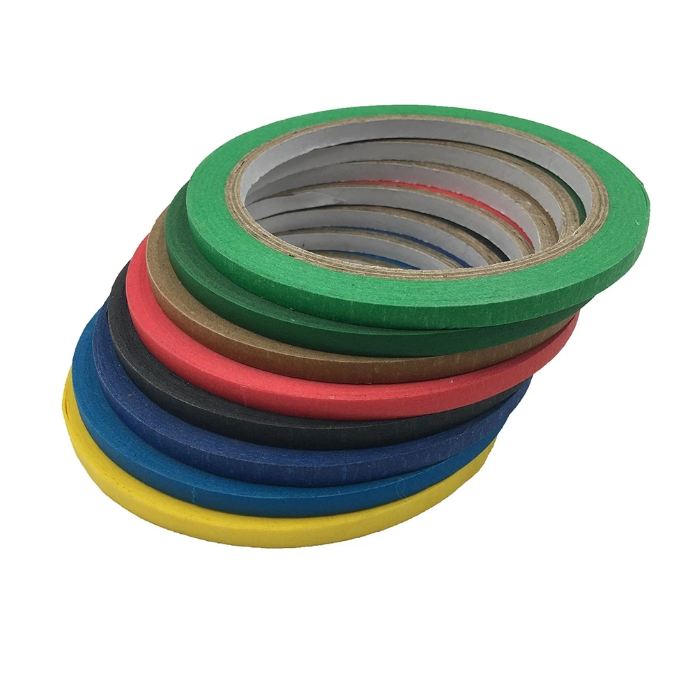 3mm/4mm/5mm Kids Craft Labeling Tape Roll For DIY Art Coding Labeling Multi Colored Masking Tape 20Meter 3PCS adhesive tape adhesive tapes masking tape