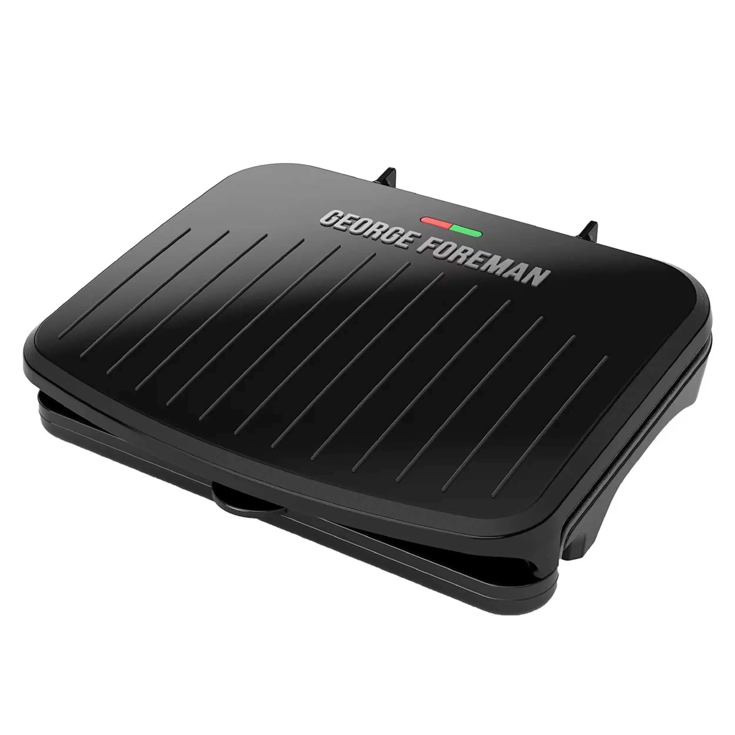 George Foreman Family Size 5 Serving Nonstick Compact Electric Indoor Grill  in Black Smokeless Grill - AliExpress