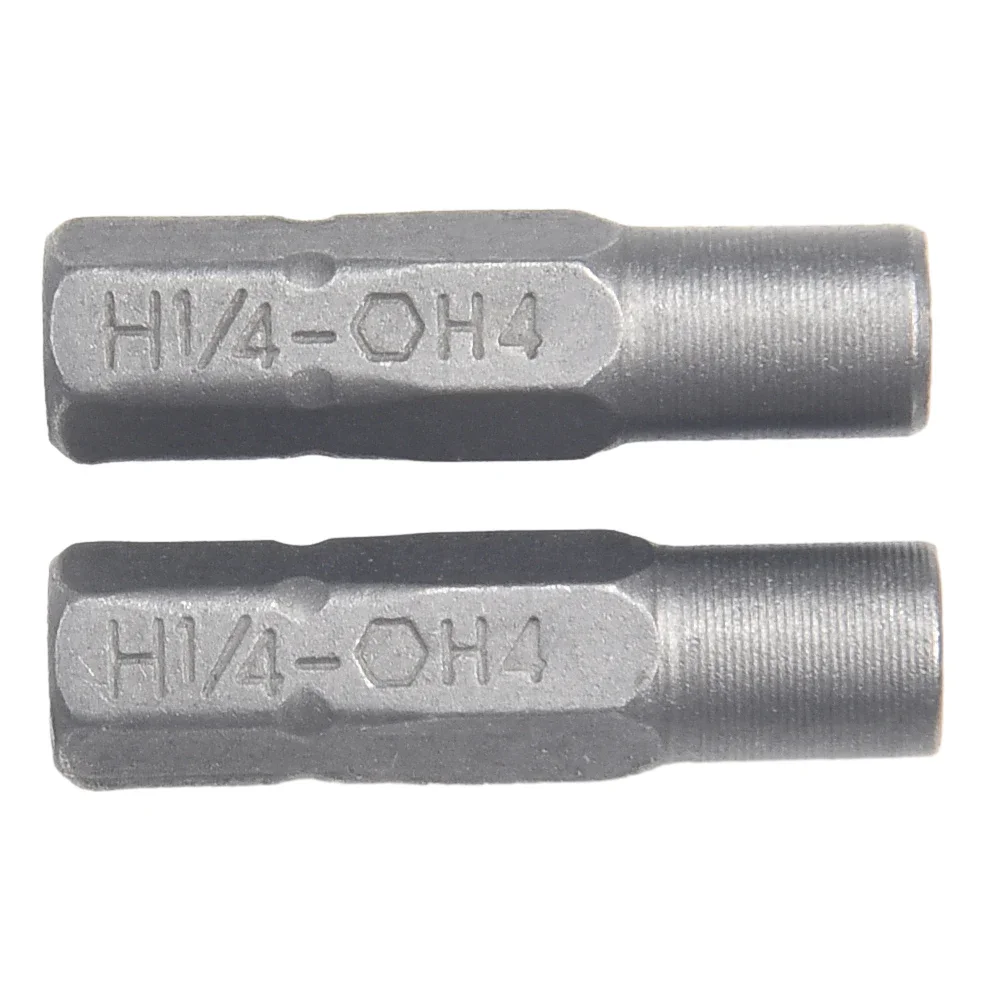 

2pc 6.35mm 1/4" Insert Bit Adapter To System 4mm Hex Shank Bit Adapter Electric Screwdriver Tool Micro Bit Socket Adaptor Holder