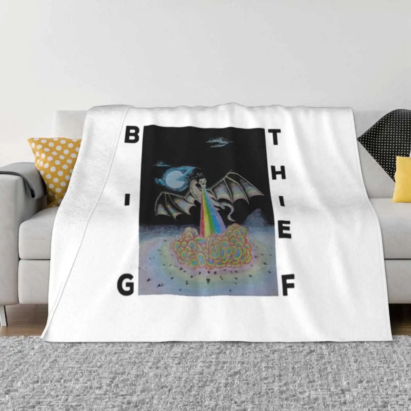 

The Dragon Big Thief Of Hot Sale Summer Apparel 2021 New Selling Custom Print Flannel Soft Blanket Logo Album Music 6 Big Thief