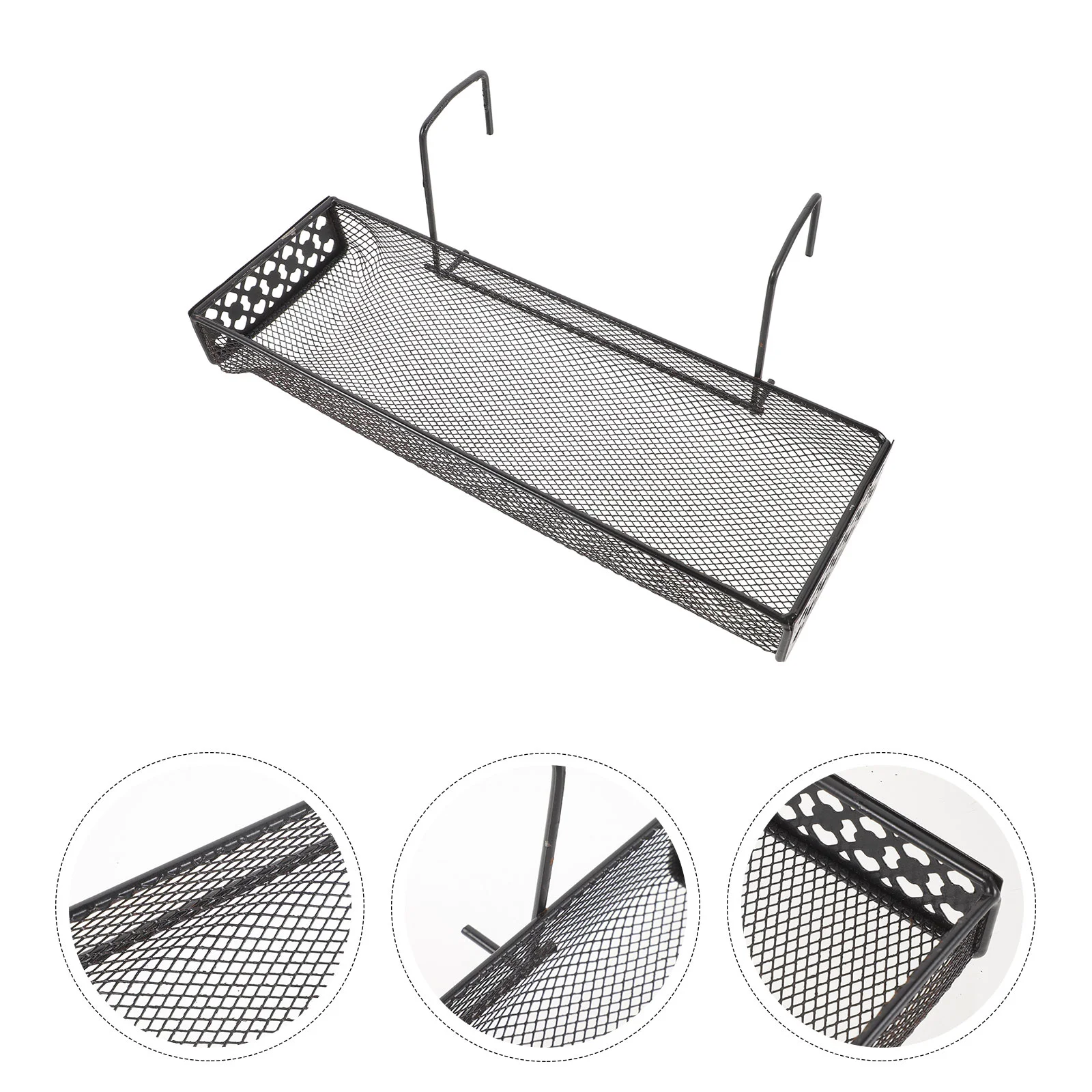 Outdoor Hanging Planter Patio Railing Shelf Guardrail Succulent Plants Rack Flowerpot Holder