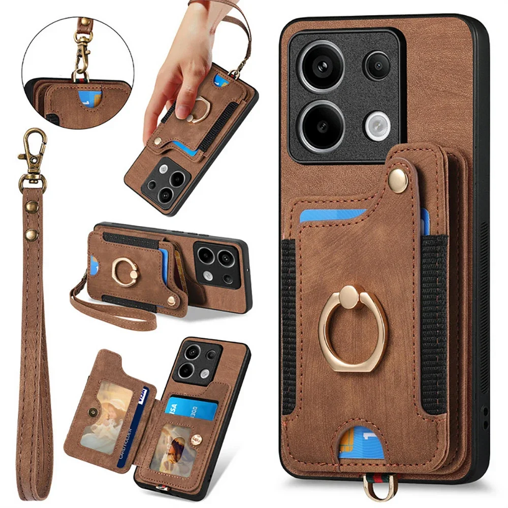 Premium RFID Leather Wallet Case - Elegant Back Cover