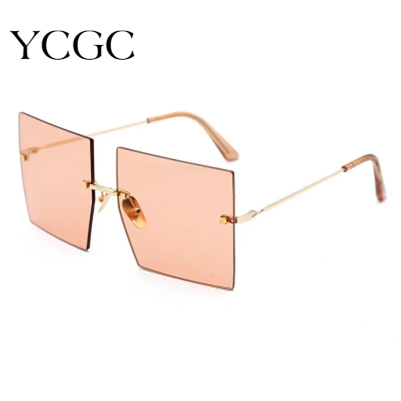 

Oversize Square Frame Flat Top New Fashion Red Blue Clear Sunglasses Women Men Retro Sun Glasses Gafas Shades Oculos De Sol