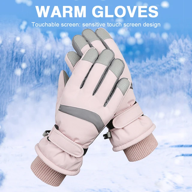 Gants d'hiver antidérapants en polaire thermique pour homme et femme, 1  paire, résistants aux éclaboussures, pour la pêche, le ski, le cyclisme, le  Snowboard - AliExpress