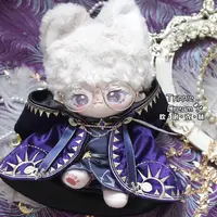 Handmade 4pc 20cm Doll Clothes Temple Priest Cos Suit Purple Gorgeous Cloak Robe Belt Pants Outfit Cos Gift No Doll 2