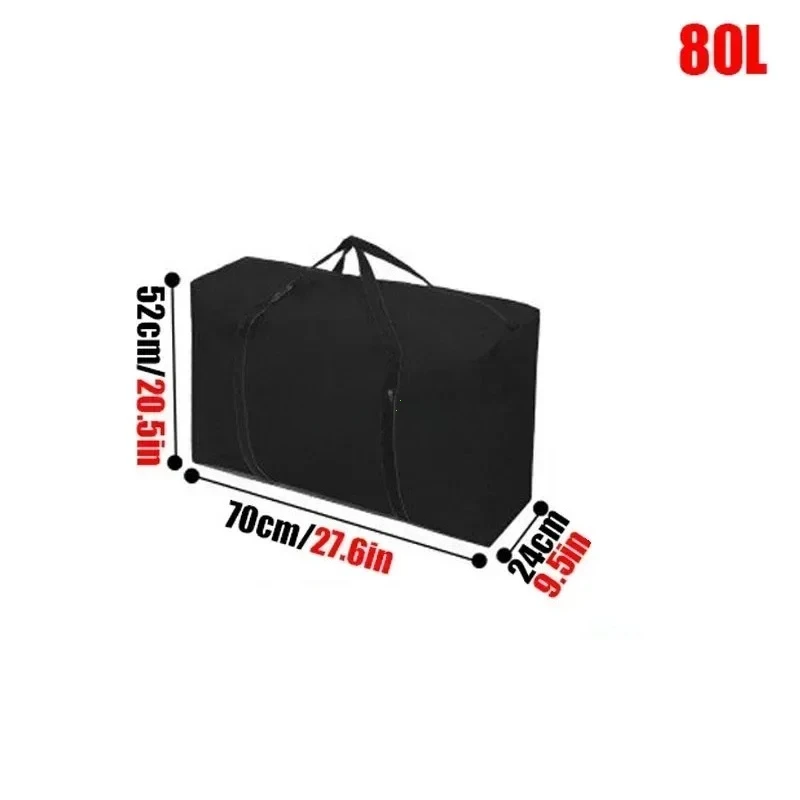 80/100/120/180 ליטר תיקי נסיעה גדולים עמידים למים תיקי בד פוליאסטר אוקספורד איכותיים לאחסון כבד לנסיעות