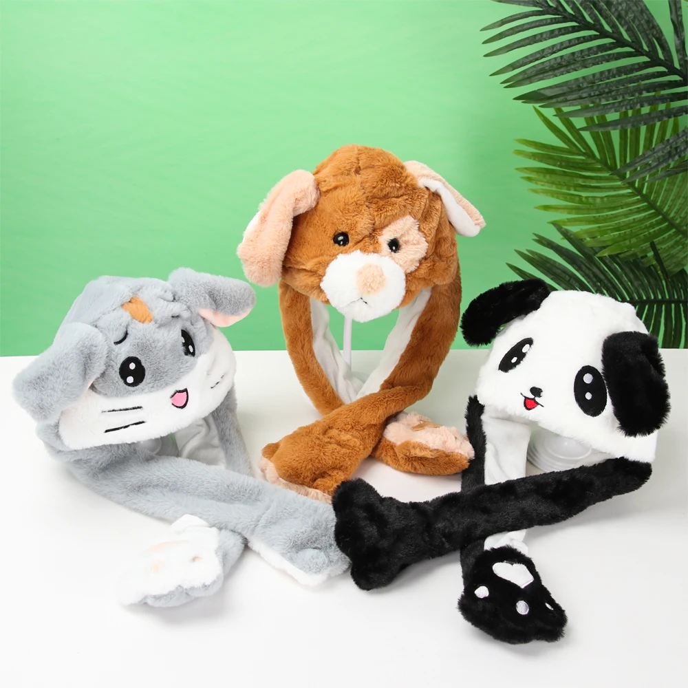 Faux Fur Animal Ear Warm Winter Hat for Kids and Adults