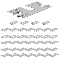 Clip de mise à la terre pour panneau solaire, 50 pièces, 28x50mm, feuille conductrice photovoltaïque, rondelle de mise à la terre pour panneau solaire en acier inoxydable 304 4