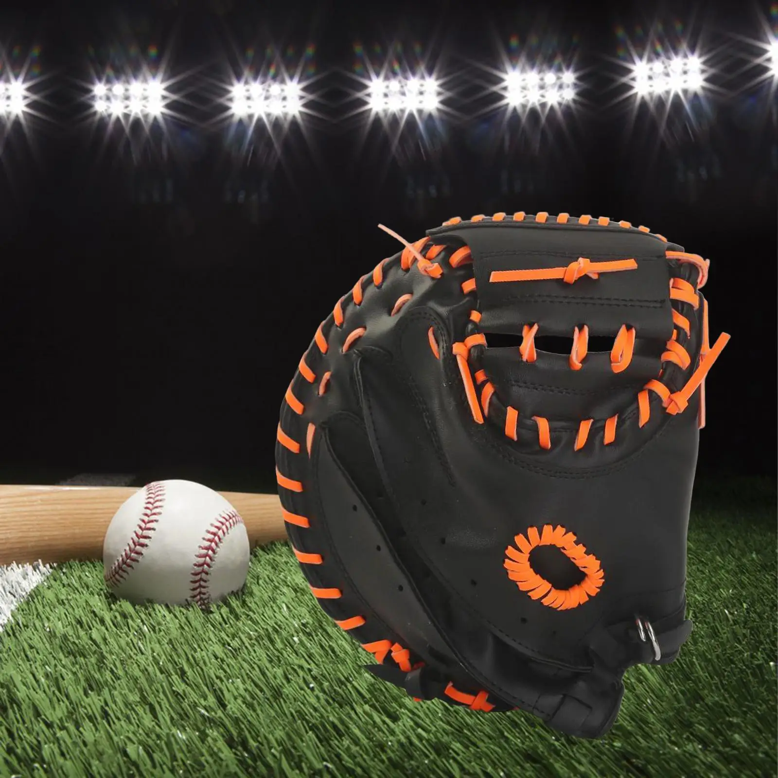 Sports Baseball Gloves PU Leather Softball Practice Equipment Thickened 12.5" Softball Gloves for Youth Adult Beginner Exercise