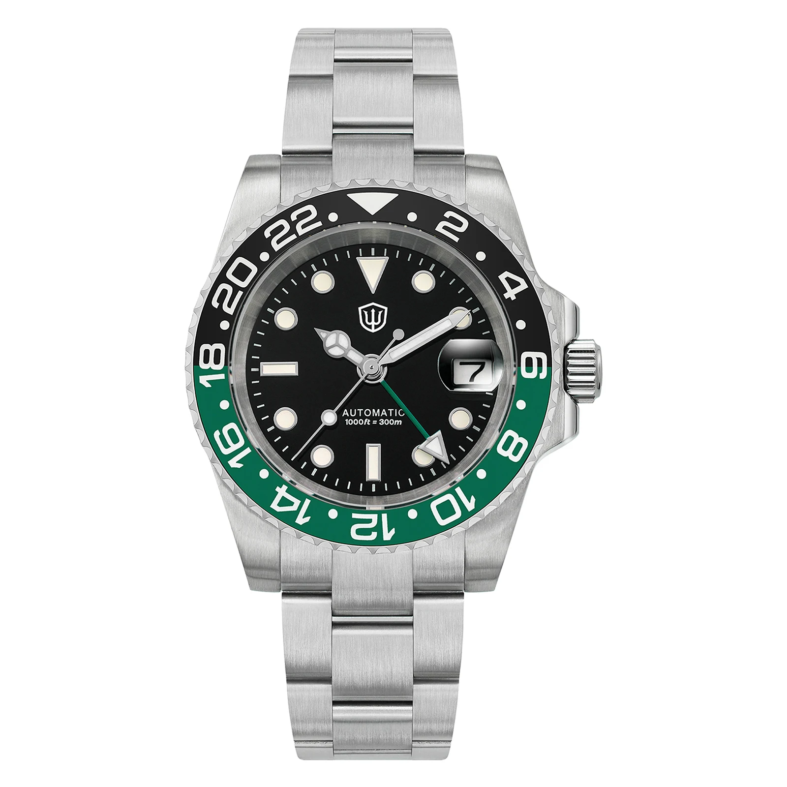Watchdives WD16760 V2 NH34 サブ GMT ウォッチ ステンレススチール