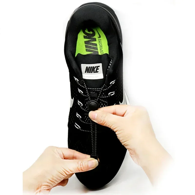 Elastic No Tie Shoe Laces Sneaker ShoeLaces Stretching Lock Lazy Laces Quick Rubber Round Shoelace Shoestrings 17 Colors Shoelaces Without Ties Shoe Laces Elastic Shoelaces Elastic Shoe Laces 1Pair