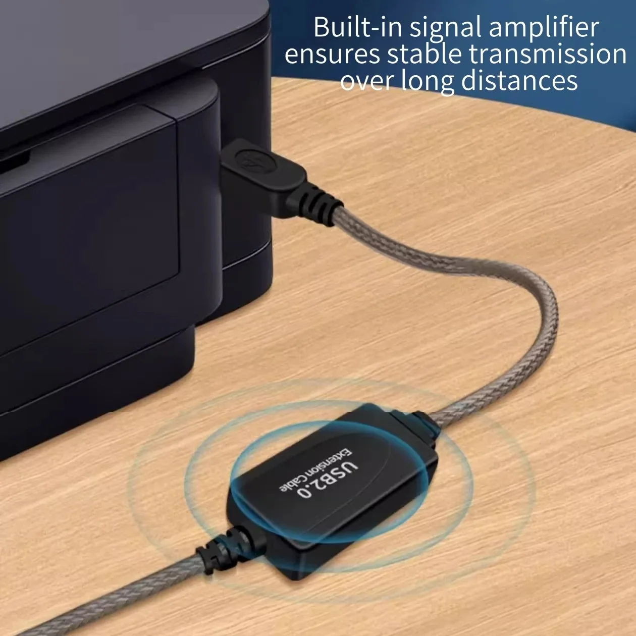 USB 2.0 A-B 확장 패시브 케이블 10M 15M 활성 케이블(칩 포함) 노트북 PC 프린터 스캐너용 고속 데이터 전송