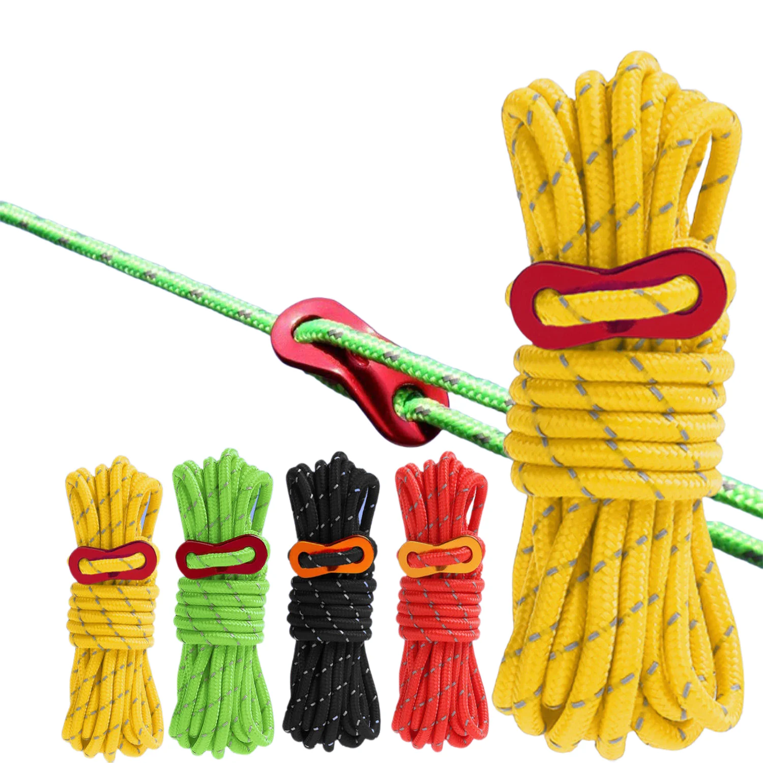 4MWindproofRopeReflectiveTentRopeMultifunctionGuyLinesCord