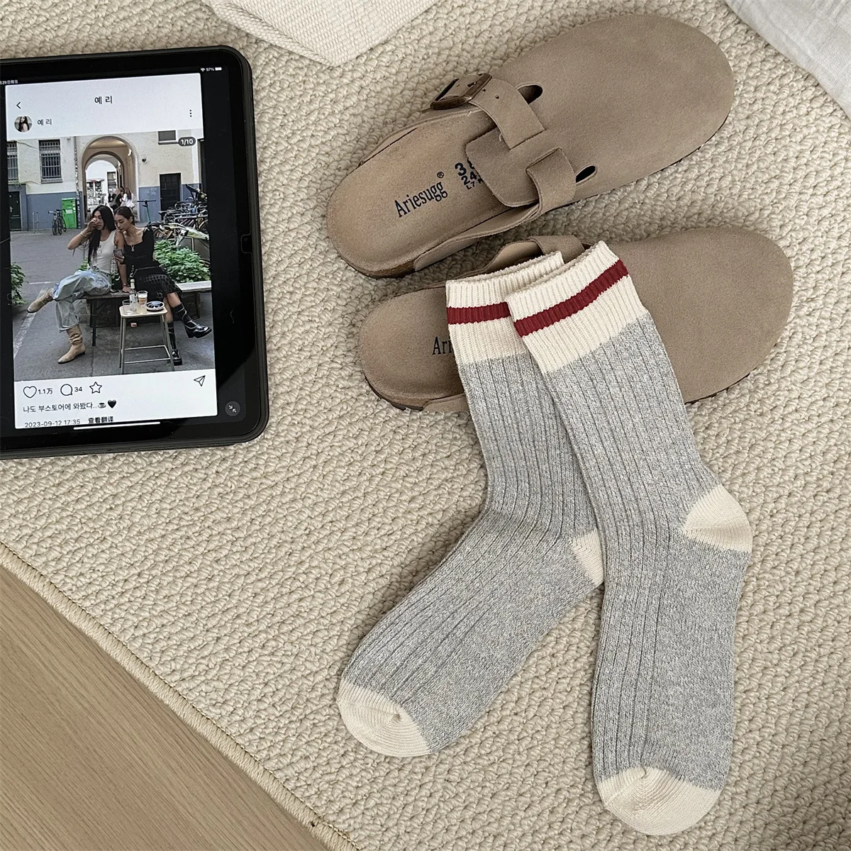 Рисунок 6 - Носки Короткие клетчатые в полоску для мужчин и женщин