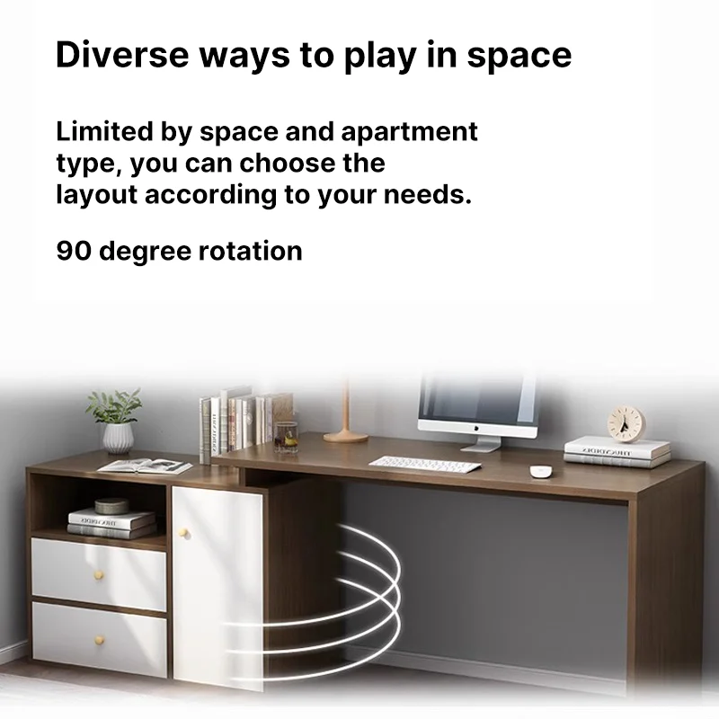 Small Cyclone Rotating Office Desk Dining Table Hardware Accessories 90 Degree Rotating Folding Countertop Furniture Connector
