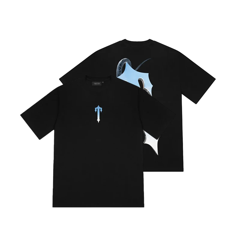 Outdoor Sports T-shirt Men's Pure Cotton Oversized Print Casual Skateboard Clothing Breathable Sweat-absorbent Short-sleeved Top mens cotton t shirt