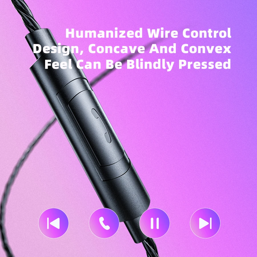 Original QKZ AK6 Pro Copper Driver HiFi Wired Earphone Sport Headphone Bass Stereo Headset Music Earbuds 3.5MM In Ear With Mic 5