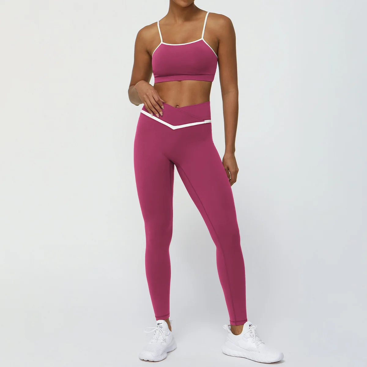 Cross Yoga Set Women's Tracksuit 2 Piece Sport Outfit Comfort Breathable Suit for Fitness Workout Clothing Wo'men Sportswear New