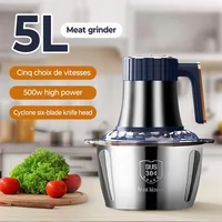 Electric Meat Grinder 304 Stainless Food Crusher Multifunction Vegetable Fruit Pepper Garlic Chopper Mincer Baby Food Processor 1