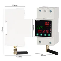 Tuya WiFi Single Phase 2P 63A Auto-Reclosing Over Under Voltage Protector Prepaid Meter Timer Switch Voice Remote Control - Image 5