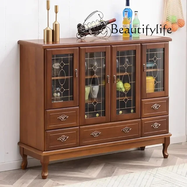 ตู้ครัวสีขาวทันสมัยพร้อมมือจับครบชุด ตู้เก็บของสไตล์นอร์ดิก ตู้เก็บของในครัว ตู้เก็บของอเนกประสงค์ เฟอร์นิเจอร์ 5