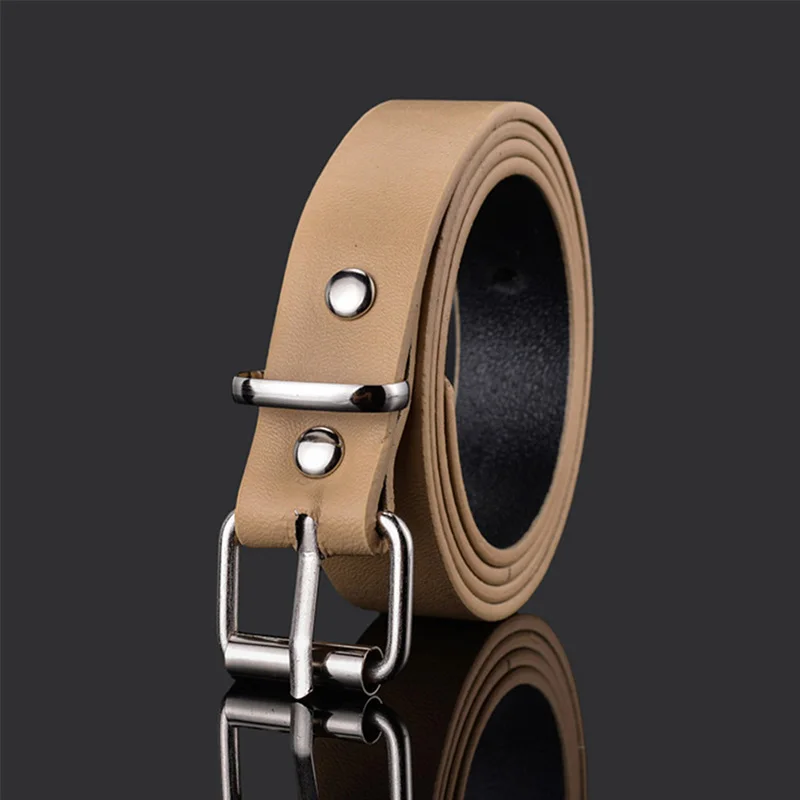 New Style Fashion Children Leather Belts Design Alloy Pin Buckle Boys Girls Kid Casual Waistband Jeans Adjustable Men's Belt
