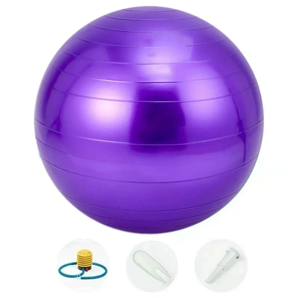 Übungs-Yoga-Ball, Yoga-Balance, Stabilität, Schweizer Ballunterstützung, bis zu 200 Pfund. Geeignet für Büro, Heimarbeit, Fitnessstudio