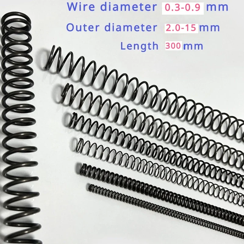 65Mn Wire Diameter 1.0 Mm Cylidrical Coil Compression Spring Return - Foto 4
