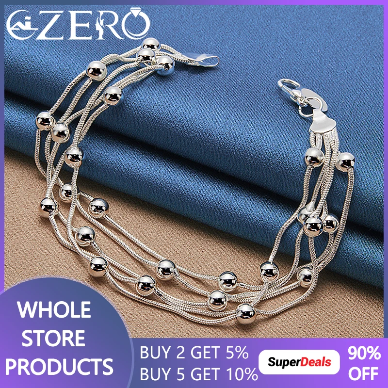 

ALIZERO 925 Стерлинговое Серебро, бусины, змея, браслет-цепочка для женщин, свадебная мода, вечерние, помолвка, ювелирные изделия, очаровательный подарок