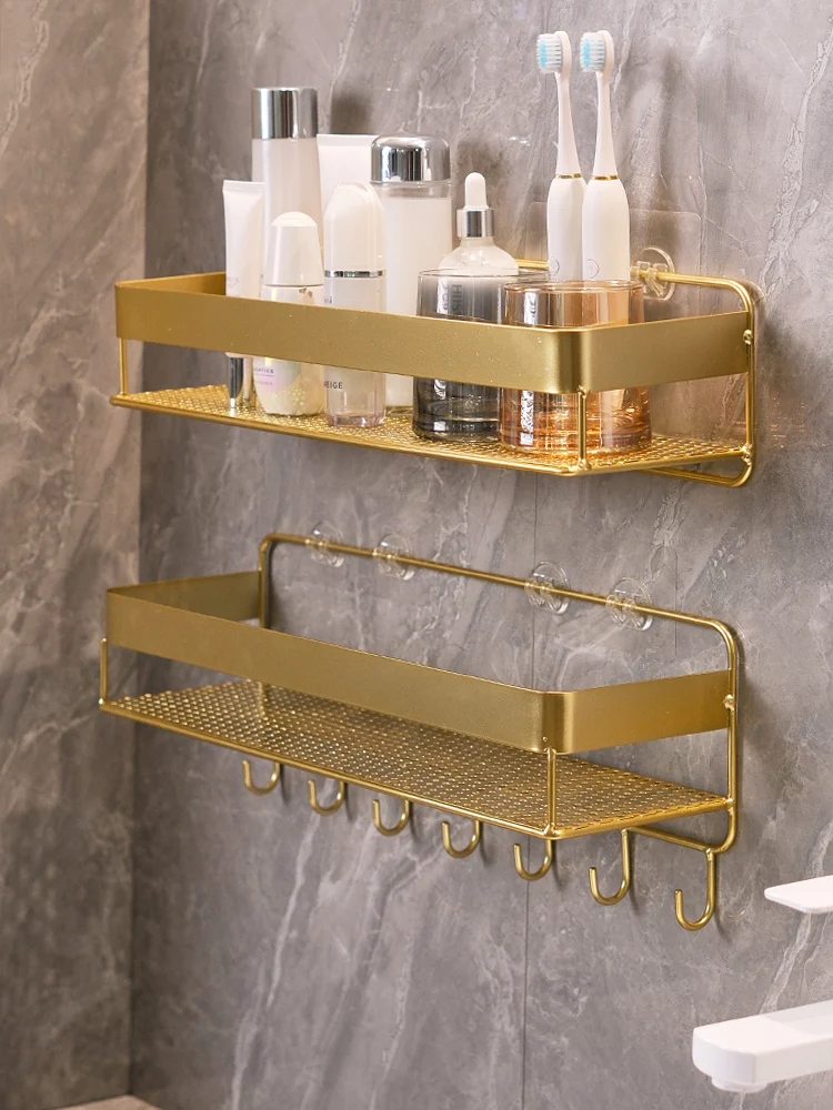 Gold storage rack bathroom wall mounted storage rack bathroom shampoo shower gel cosmetics accessories storage rack,bathroom shelf,bathroom storage shelf,storage shelf,bathroom accessories,shower rack,bathroom corner shelf,shampoo rack,toilet shower rack,shampoo holder