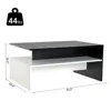 Modern Gloss Lacquer Coffee Table, Black/White 5
