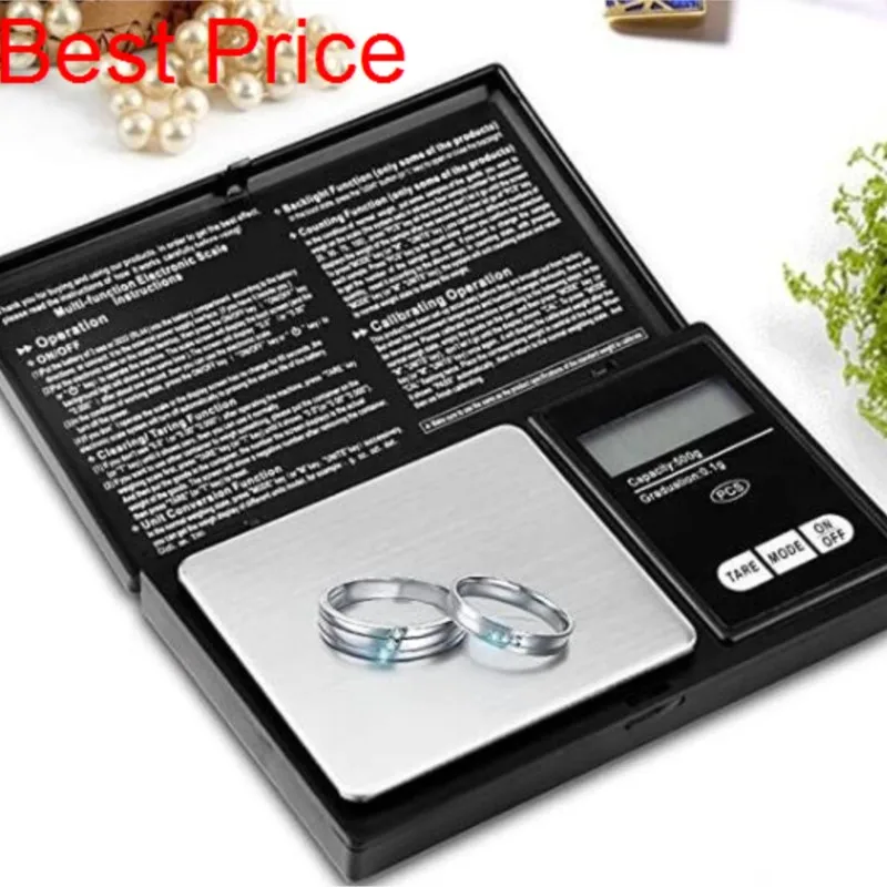 100 개/몫 100g 500g x 0.01g 고정밀 디지털 주방 규모 보석 골드 균형 무게 그램 전자 저울