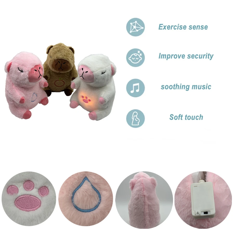Breathing Capybara Plush Toy 1pc 13in