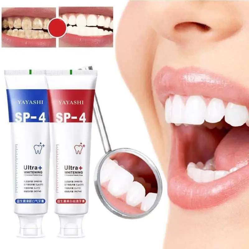 

SP4 Probiotic Toothpaste Brightening Whitening Toothpaste Protect Gums Fresh Breath Mouth Teeth Cleaning Health Oral Hygiene