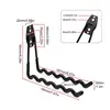 Wall Mounted Racket Holder Tennis Racket Holder Badminton Racket Holder Wall WaveHook Storage Holds 6 Racquets Display Rack 6