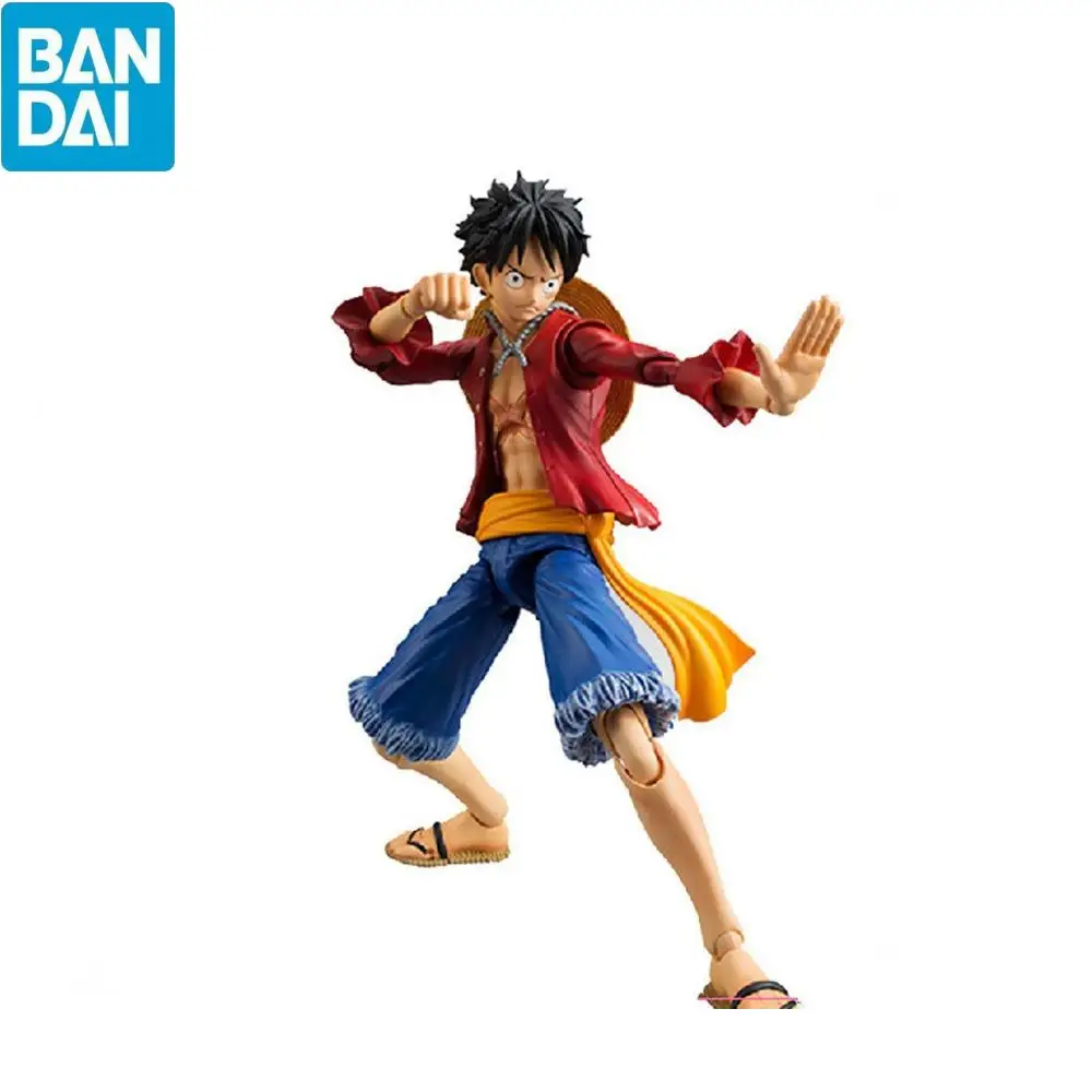 

Bandai One Piece Luffy Can Switch Heads and Hands 17Cm Anime Collectible Toys Decoration Model Boy Birthday Gift New In Stock