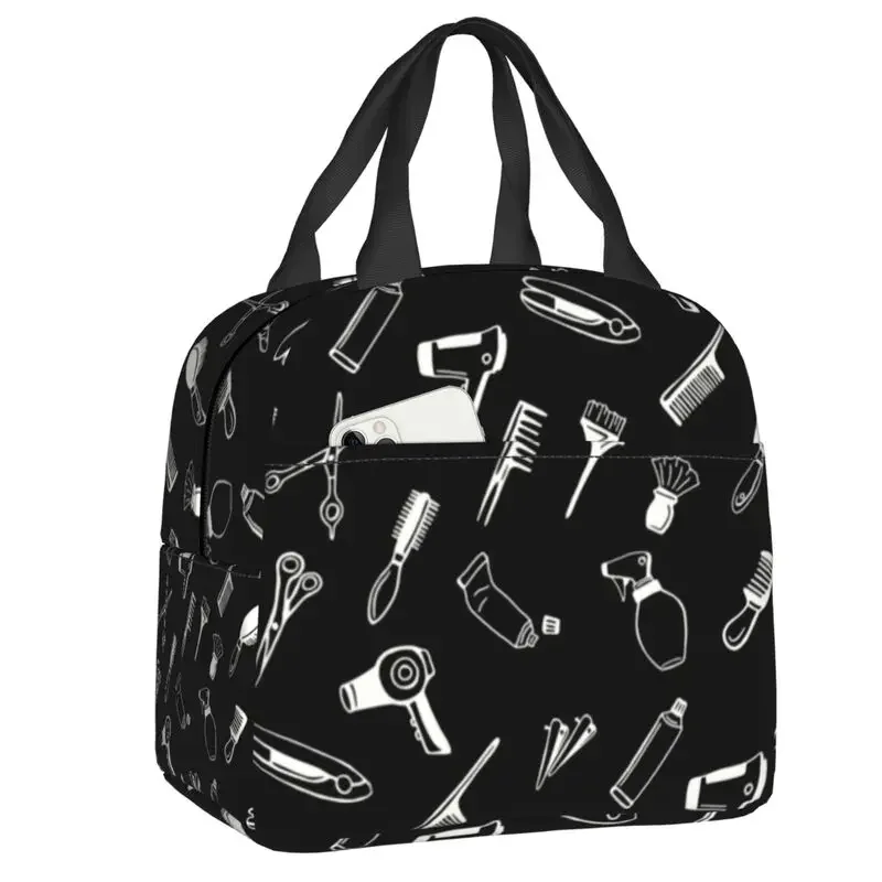 

Hairdresser Hairstylist Insulated Lunch Bag for Camping Travel Thermal Cooler Bento Box Women Kids Food Container Tote Bags