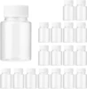 10Pcs 15ml/20ml/30ml/50ml/100ml Refillable Seal Bottles Vials Reagent store Container Plastic Screw cap 1