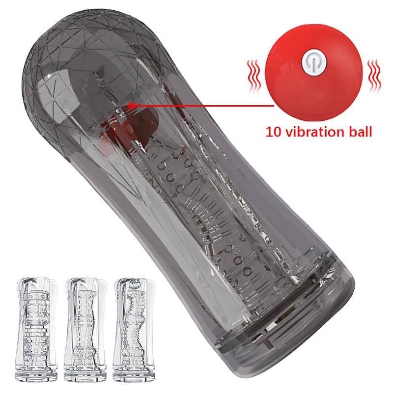 Vibrator Masturbator For Men Mastorbation Real Vagina Soft Pussy Penis Endurance Exercise Vaccum Pocket Cup Male Sex Toys 1