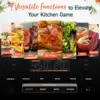 Air Fryer 9-in-1, Compact & Large 6 Qt, 5 Fan Speeds with 450F for Crispy, 95% Less Oil, 100+ In-App Recipes with Nutrien 6