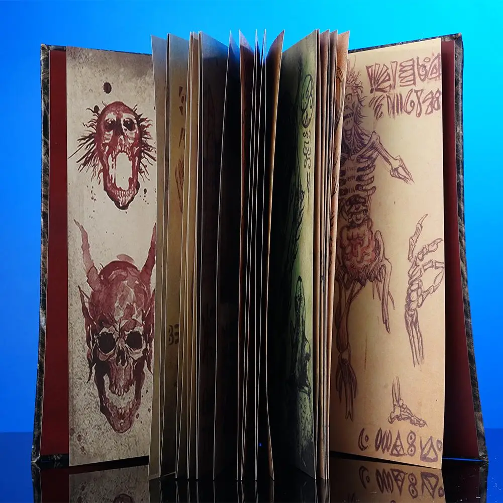 Necronomicon Dark Magic Prop Book: Demonic Ritual and Horror Decor