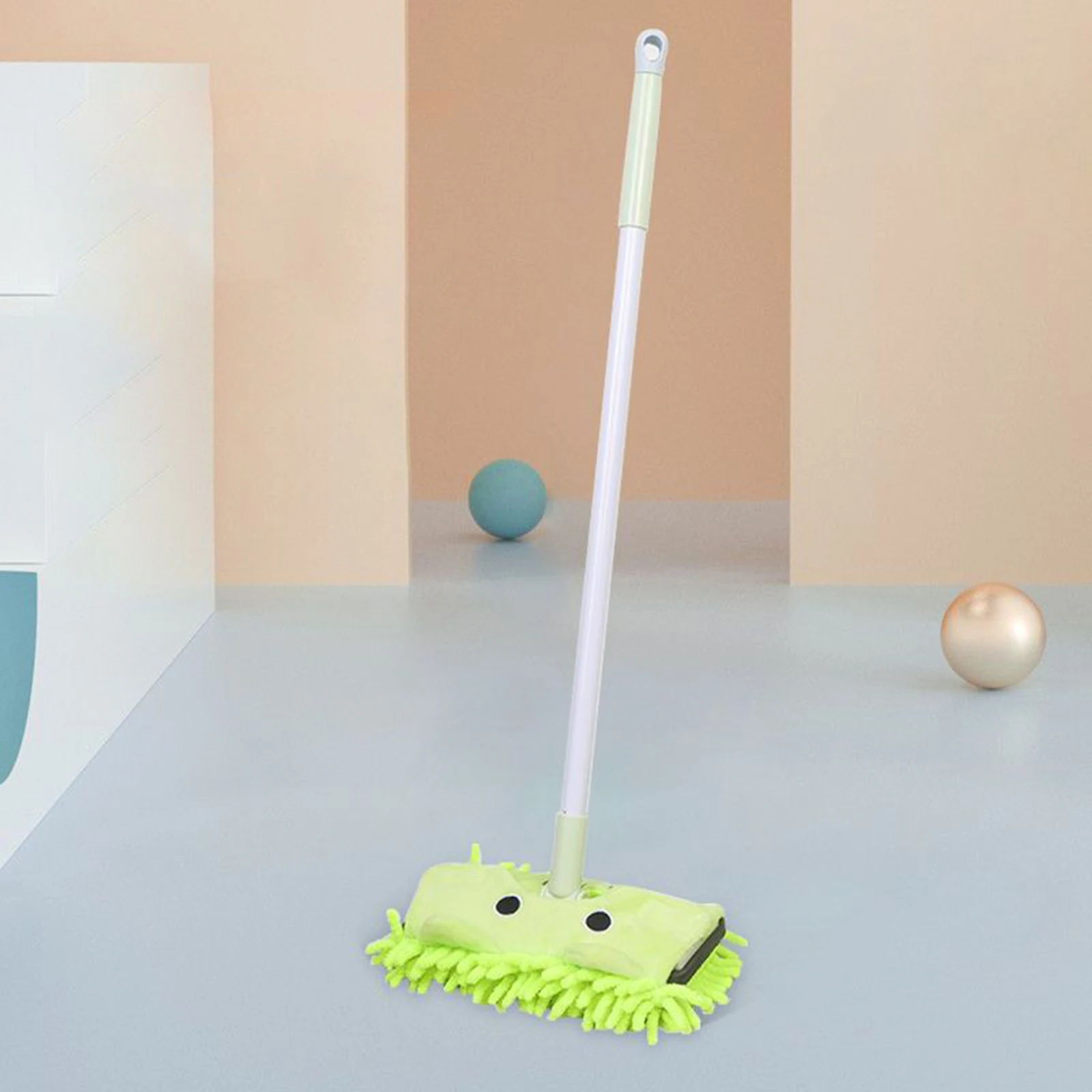 Kids Mini Mop Toy, Role Play Pretend Play, Basic Skills Kids Household Cleaning Toy, Play House Toy for Fine Motor Skills 4