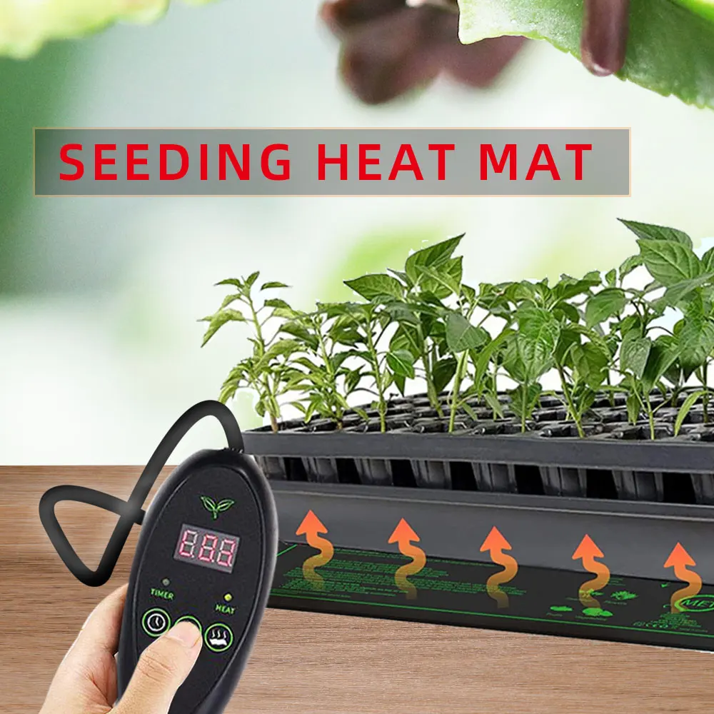 Seedling Heating Mats Waterproof Heat Pad with Temperature Controller Carpet for Plant Hidroponia Seed Germinar Propagation