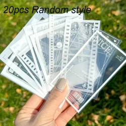 20PCS Clear Self - Adhesive Craft Paper - Perfect for Scrapbook and Bookmark Decoration (20PCS Random style)