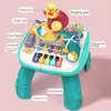 Toddler Activity Table Educational Baby Activity Table with Piano Ball Slide Musical Instruments for 1-3 Year Old for Boys 1