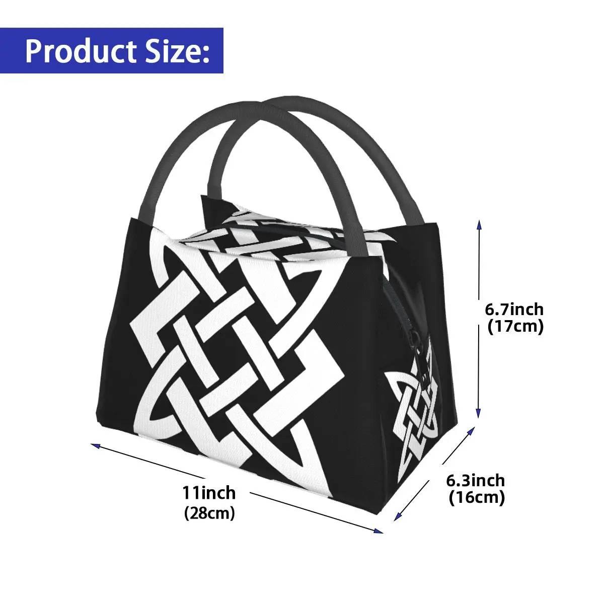 Slavic Pattern Portable insulation bag for Cooler Thermal Food Office Pinic Container